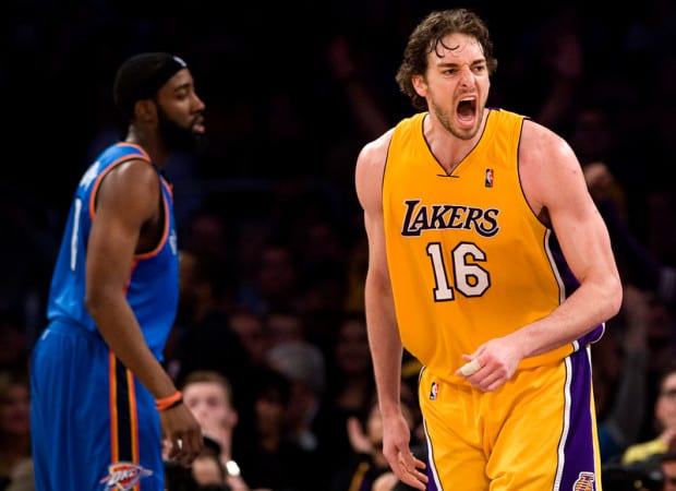 This Day In Lakers History: Pau Gasol, Andrew Bynum Power L.A. To Playoff Win Over Oklahoma City Thunder