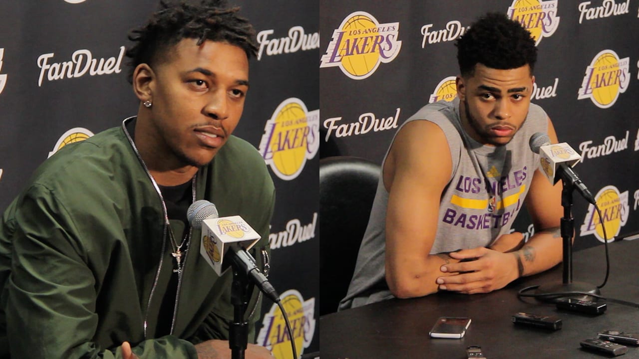 Nick Young, D'Angelo Russell, Lakers