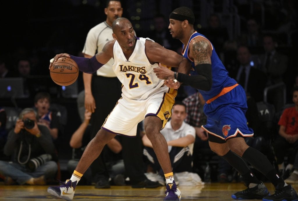 Carmelo Anthony Pays Respect To Lakers Legend Kobe Bryant On Twitter