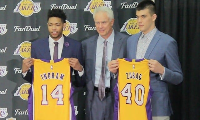 Video: Brandon Ingram, Ivica Zubac Lakers Introductory Press Conference