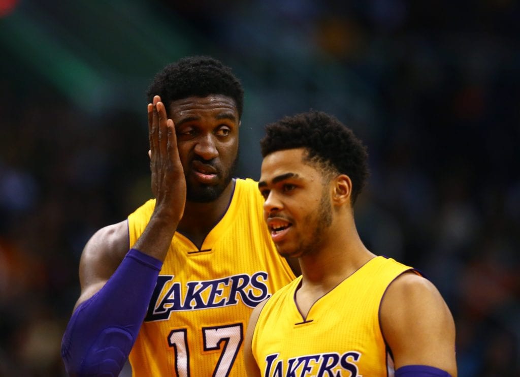 Video: D’angelo Russell Works Out With Former Laker Roy Hibbert In The Ring