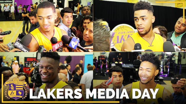 Los Angeles Lakers Media Day 2016 (videos)