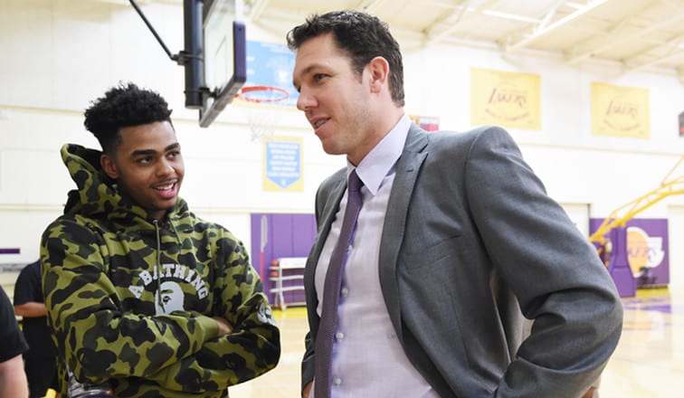 Lakers News: D’angelo Russell Raves About Luke Walton