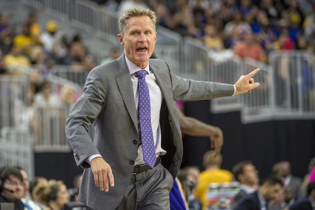 Warriors’ Steve Kerr Thinks Lakers Are Building ‘really Good Wealth Of Young Talent’