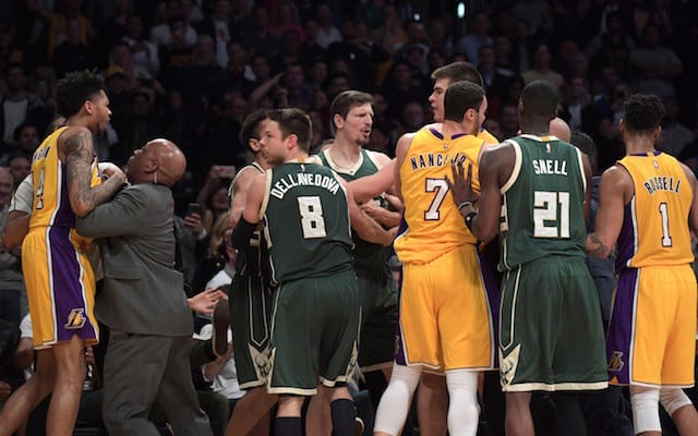 Lakers News: Luke Walton Irate Over Bucks’ Treatment Of Brandon Ingram In Scuffle