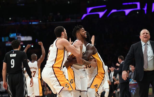 Game Recap: Russell Knocks Down Buzzer Beater To Earn Lakers Fourth-straight Victory
