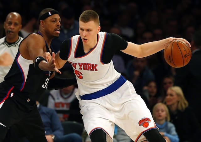 Knicks Star Kristaps Porzingis Claims His Twitter Was Hacked After Tweet About Clippers