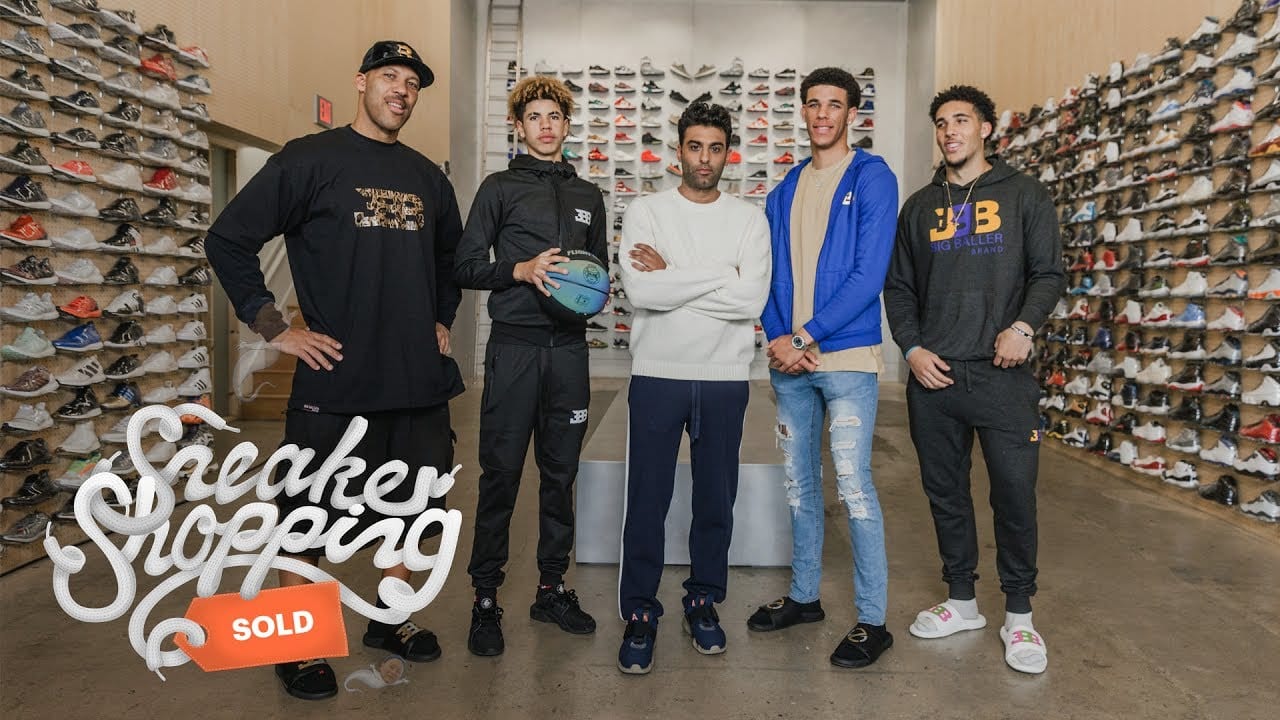 Video: Lonzo Ball, Rest Of Ball Family, Go Sneaker Shopping In Los Angeles