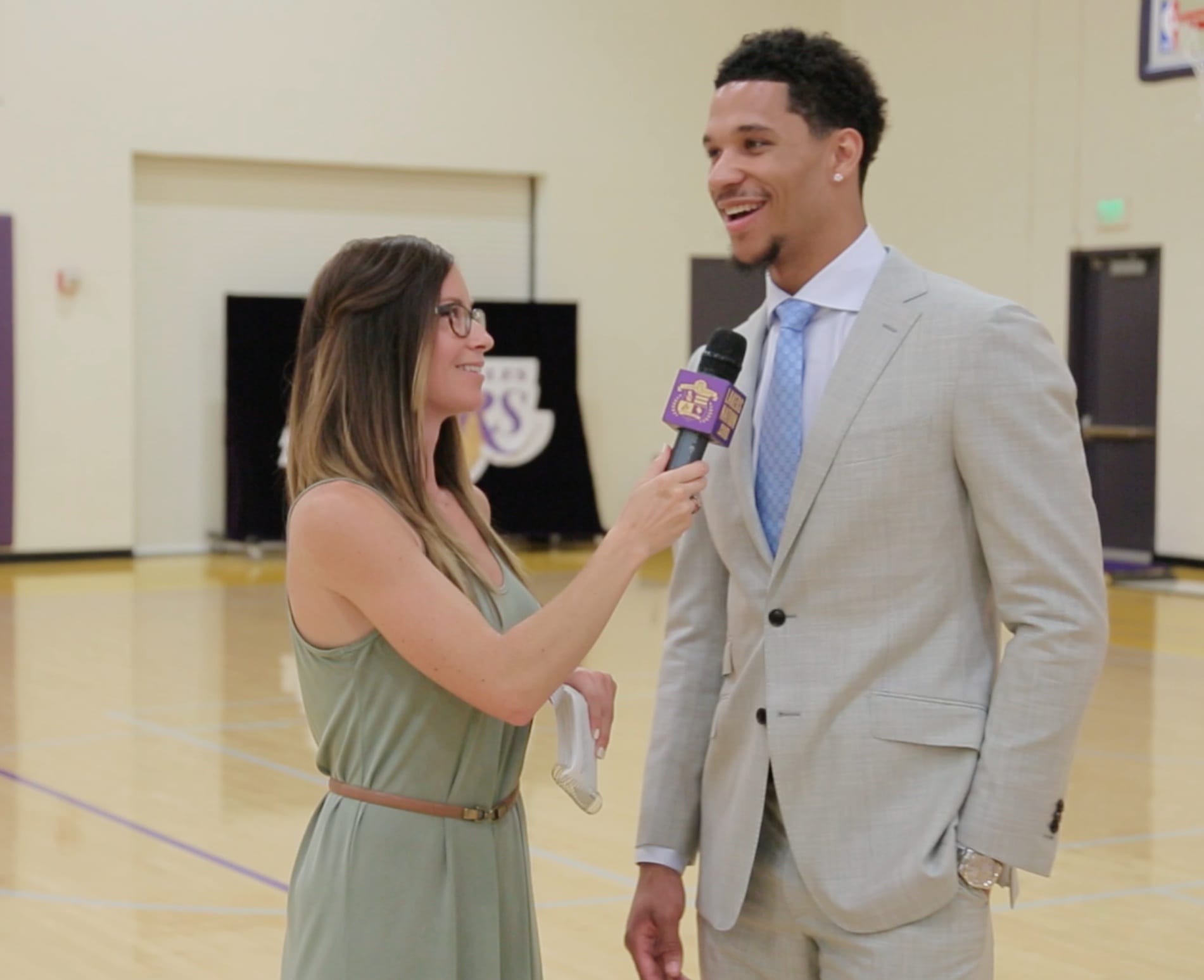 Josh Hart Interviews With Lakers Nation (video)