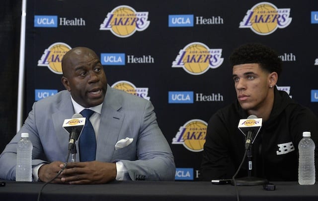 Lakers News: Lonzo Ball Embraces Magic Johnson’s Challenge To Have His Jersey Retired