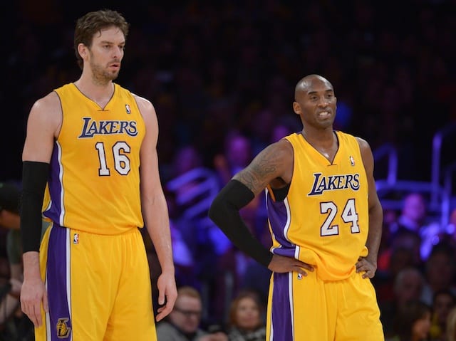 Lakers News: Pau Gasol 'Proud' To Play At Staples Center Under Kobe  Bryant's Retired Jerseys