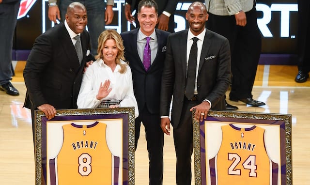 Lakers News Kobe Bryant Reacts To Magic Johnson S Resignation President Of Basketball Operations Job Lakers Nation