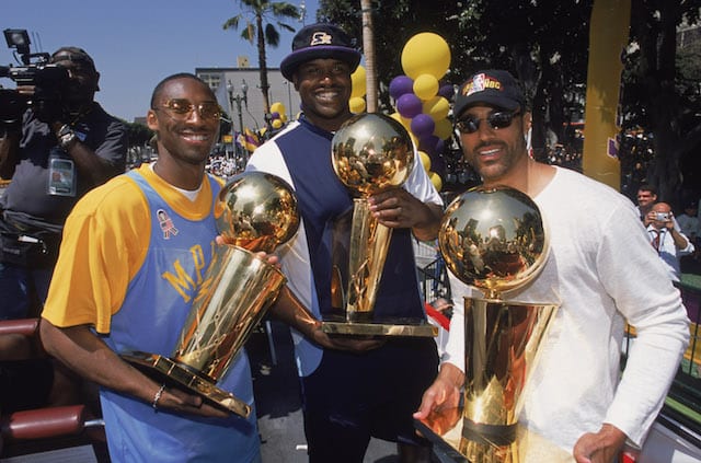Kobe Bryant, Rick Fox, Shaquille O'Neal Lakers