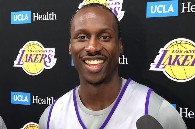 Free Agent Andre Ingram Remains Hopeful Of Re Signing With Lakers Making Roster Lakers Nation