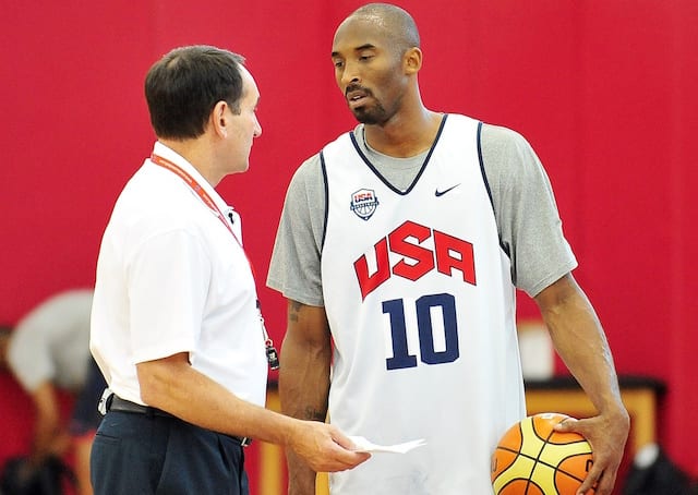 Lakers Video: Mike Krzyzewski Shares Inside Story With Duke Basketball Team  About Kobe Bryant Working To Correct Weakness While On Team USA