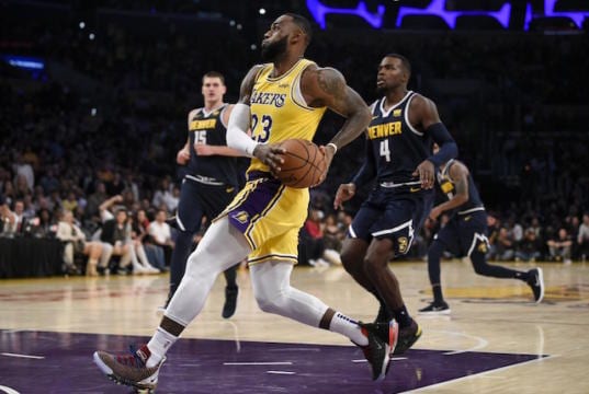 LeBron James Records First Triple-Double With Lakers, Who Knock Nuggets ...