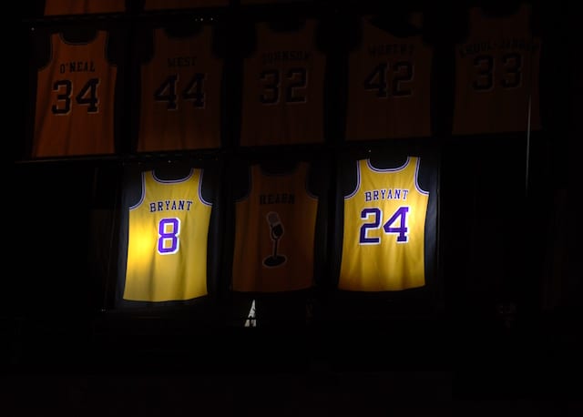 This Day In Lakers History: Nos. 8 And 24 Kobe Bryant Jerseys ...