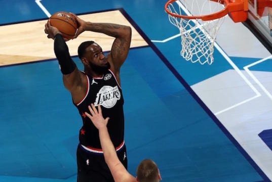2019 NBA All-Star Game Charlotte: LeBron James & Dwyane Wade Connect On Lobs, Team LeBron Sets 3-Point Record