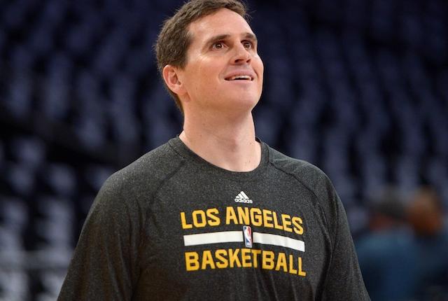 The Lakers are so undermanned that assistant coach Mark Madsen