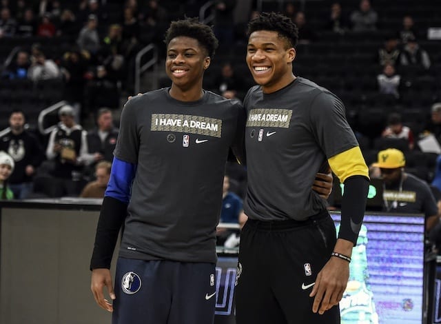 Lakers News Giannis Antetokounmpo Discusses Possibility Of Teaming Up With Brothers Lakers Nation