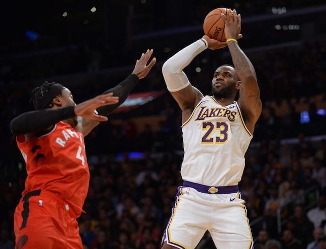 Lakers News Lebron James Dismisses Idea Of Missing Games For Load Management Lakers Nation