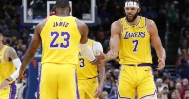 LeBron James, Austin Reaves make debuts in Lakers' first preseason win –  Orange County Register