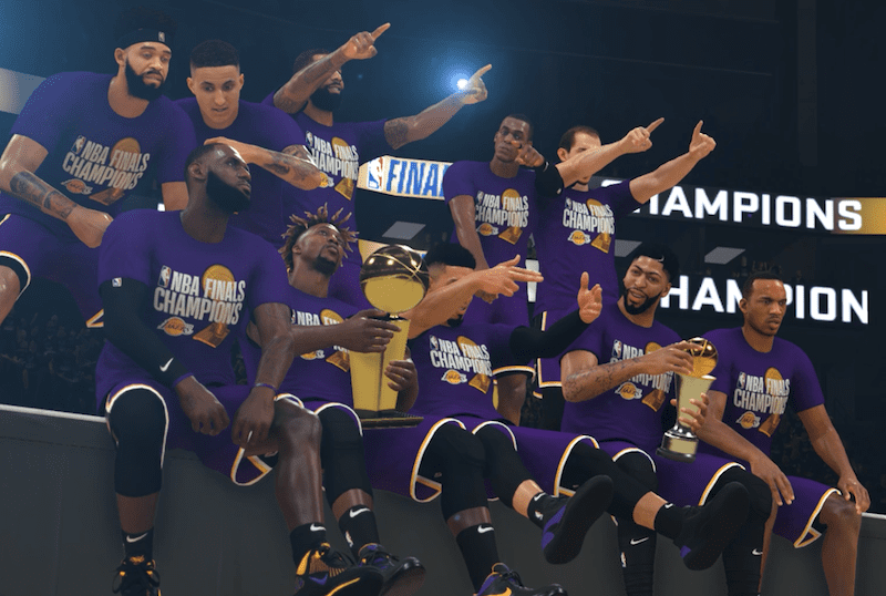 Lakers, NBA 2K20 simulation