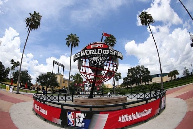 ESPN World Wide of Sports Complex logo, NBA restart