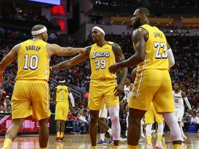 Jared Dudley, Dwight Howard, LeBron James, Lakers