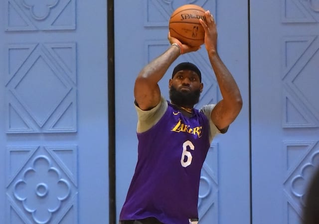 LeBron James Wears Nike LeBron 17 'Courage' In Lakers' First ...