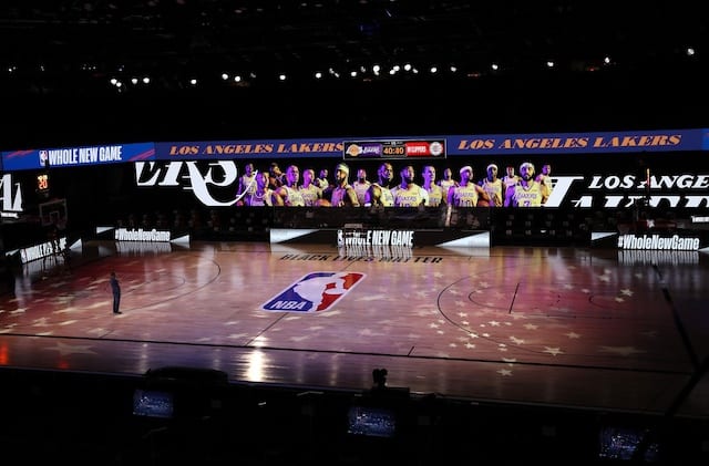The Arena court view, NBA restart