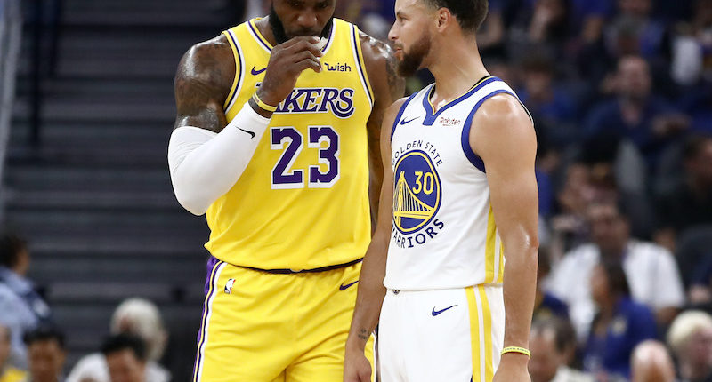 Stephen Curry, LeBron James, Lakers