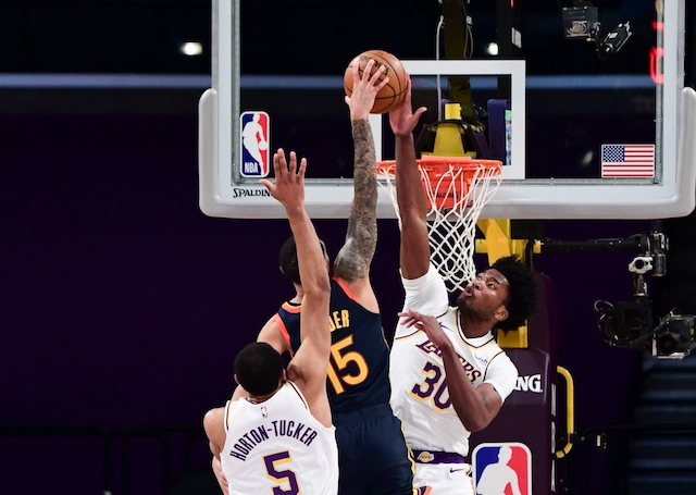 Kyle Kuzma thinks Damian Jones has a chance to stay with the Lakers after impressive debut
