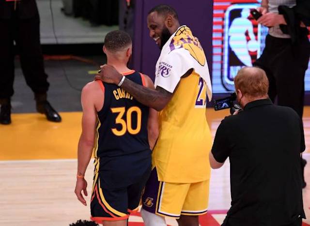 Stephen Curry Lebron James Lakers