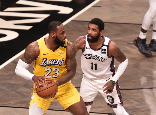 NBA media day: LeBron James and Kyrie Irving were never more than