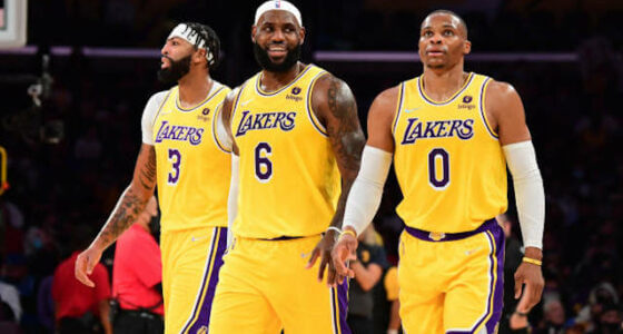 Anthony Davis LeBron James Russell Westbrook Lakers
