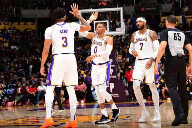 Anthony Davis Russell Westbrook Carmelo Anthony Lakers