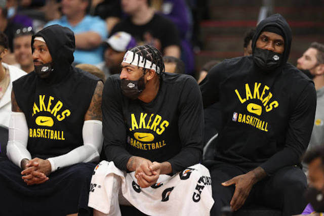Carmelo Anthony, Anthony Davis, LeBron James, Lakers