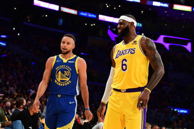 LeBron James Stephen Curry Lakers