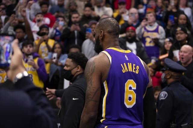 NBA 2021: Detroit Pistons LA Lakers brawl, PA announcer call to fans,  Malice at the Palace, LeBron James elbows Isaiah Stewart