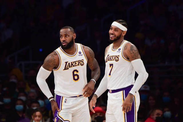 First Look At Lakers’ LeBron James & Carmelo Anthony Characters In Upcoming Movie ‘Shooting Stars’
