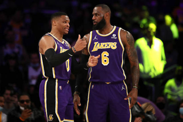 Russell Westbrook LeBron James Lakers