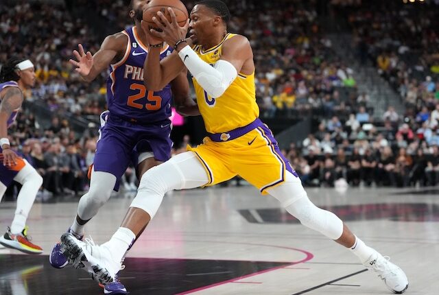 Lakers Training Camp: Russell Westbrook practices with starters