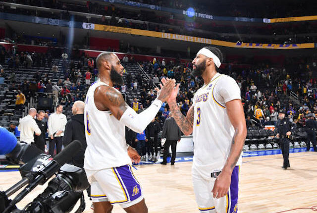 LeBron James Anthony Davis Lakers