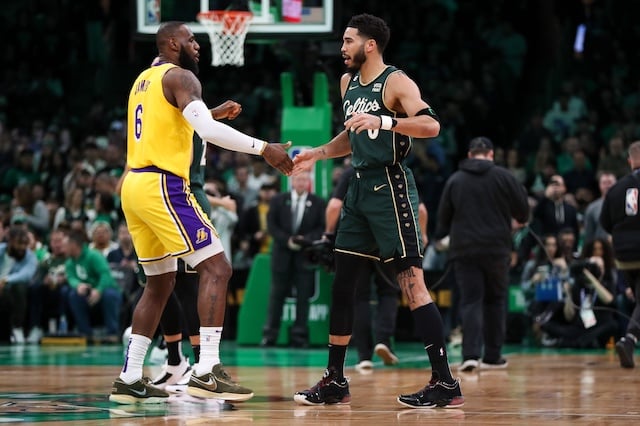 Lakers News: LeBron James & Jayson Tatum Exchange Jokes Over Controversial  Call In Celtics Loss