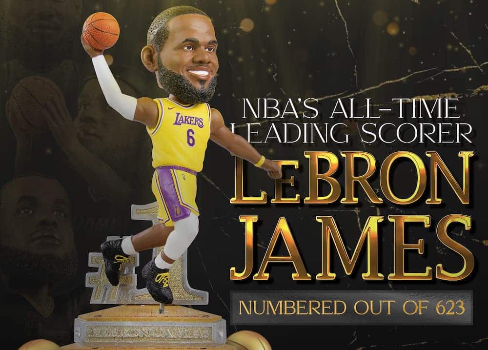 LeBron James gear available commemorating his NBA all-time scoring