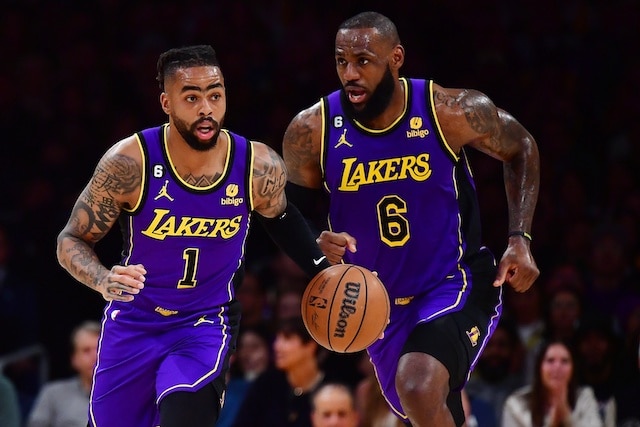 D'Angelo Russell LeBron James Lakers