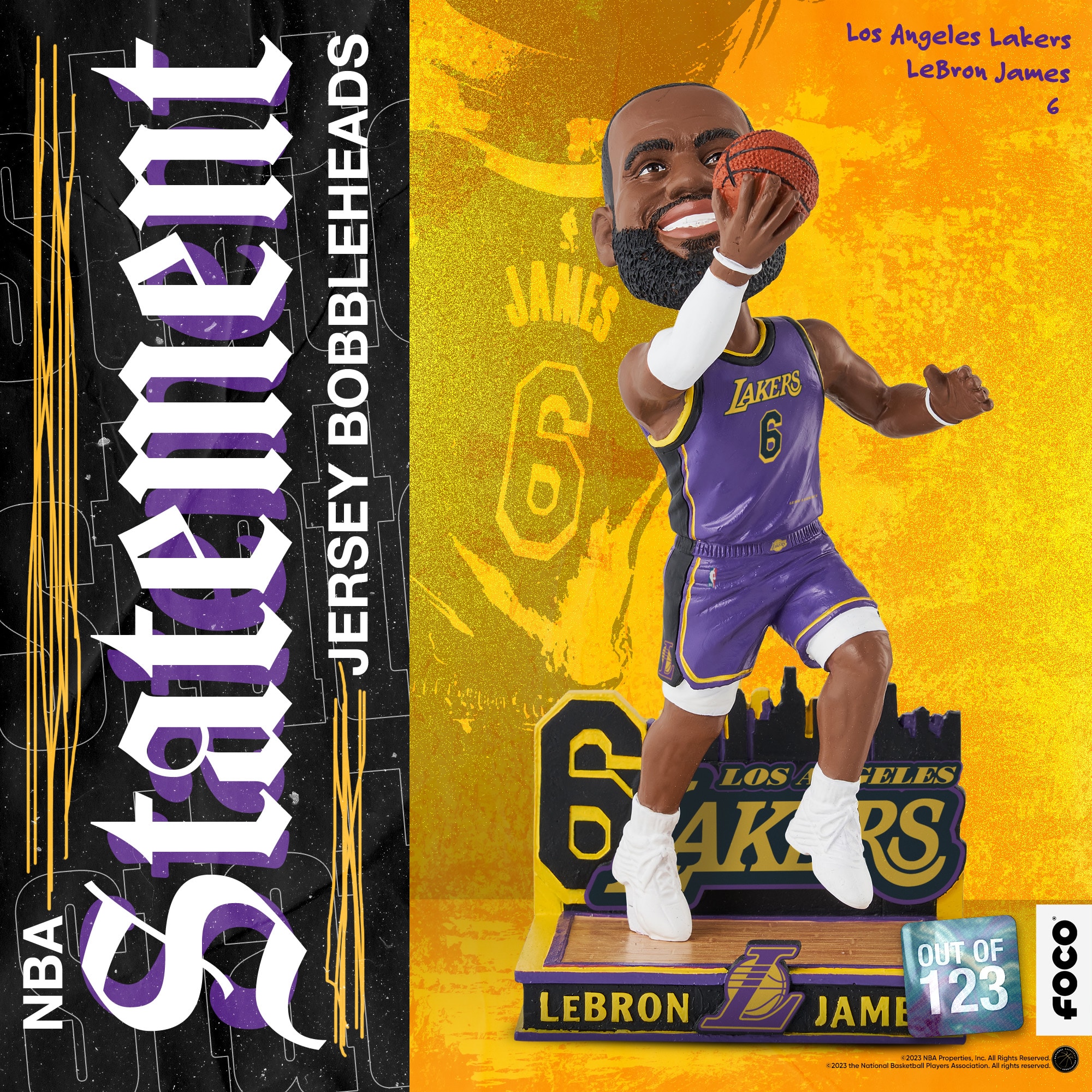 FOCO Selling LeBron James Bobblehead In Lakers Statement Jersey