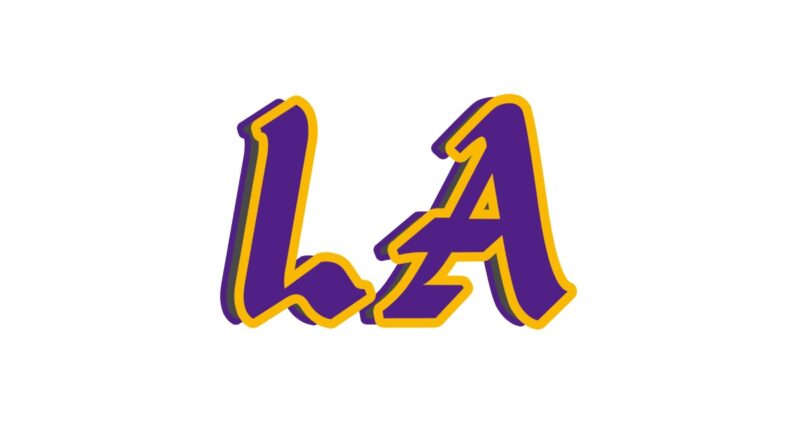 Los Angeles Laker LA design