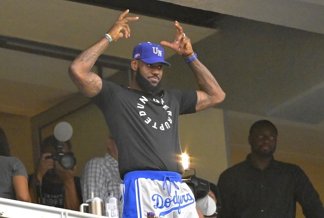 Lakers Video: LeBron James Salutes Dodgers' Mookie Betts After